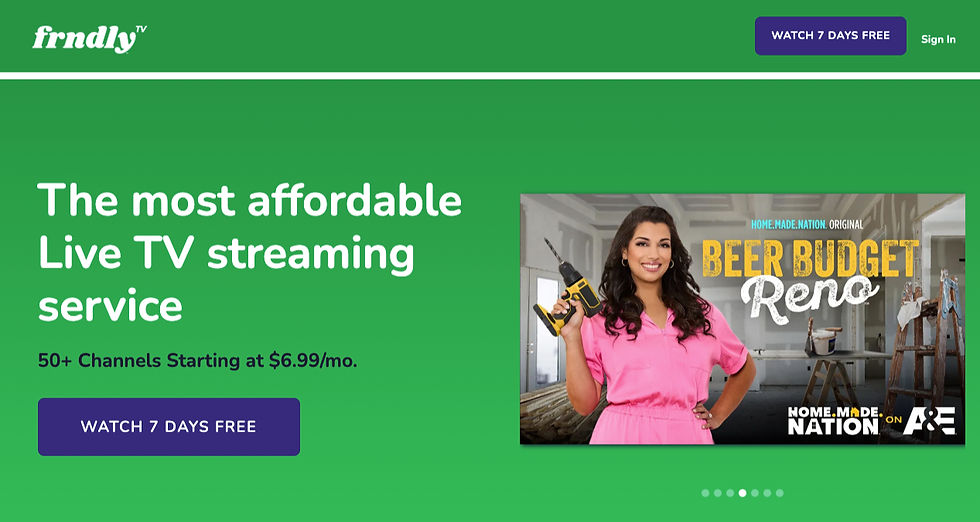 Bron: Frndly TV