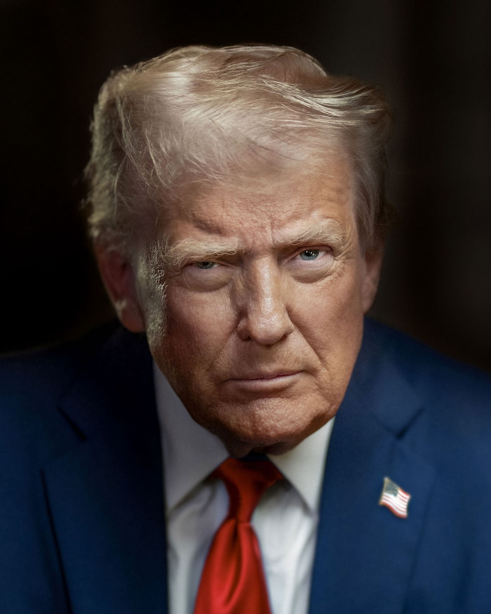 Officieel portret van president Donald Trump, archieffoto van 2 juni 2025