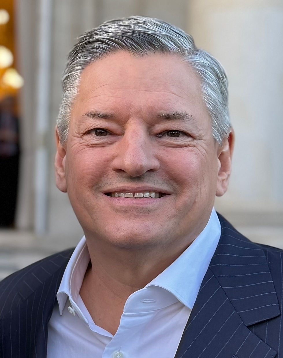 Netflix-co-CEO Ted Sarandos tijdens een Britse onderscheiding in Washington op 12 december 2024