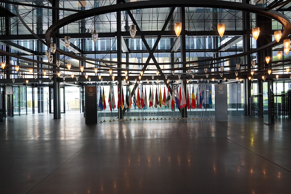 Ingang van het Hof van Justitie van de Europese Unie, archieffoto van 10 mei 2026