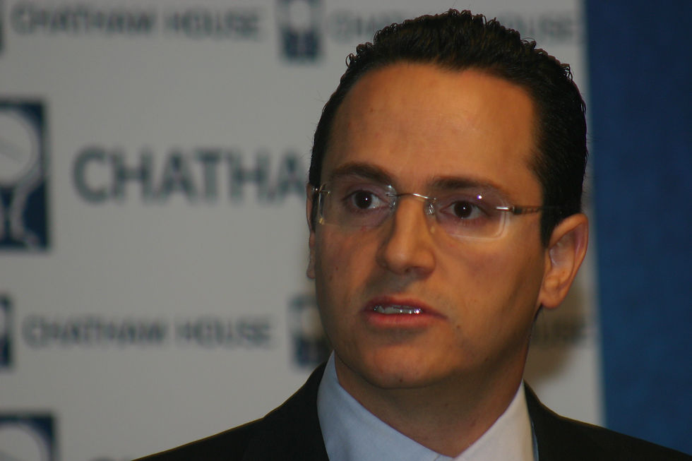 Wael Sawan tijdens een bijeenkomst van Chatham House in 2010.