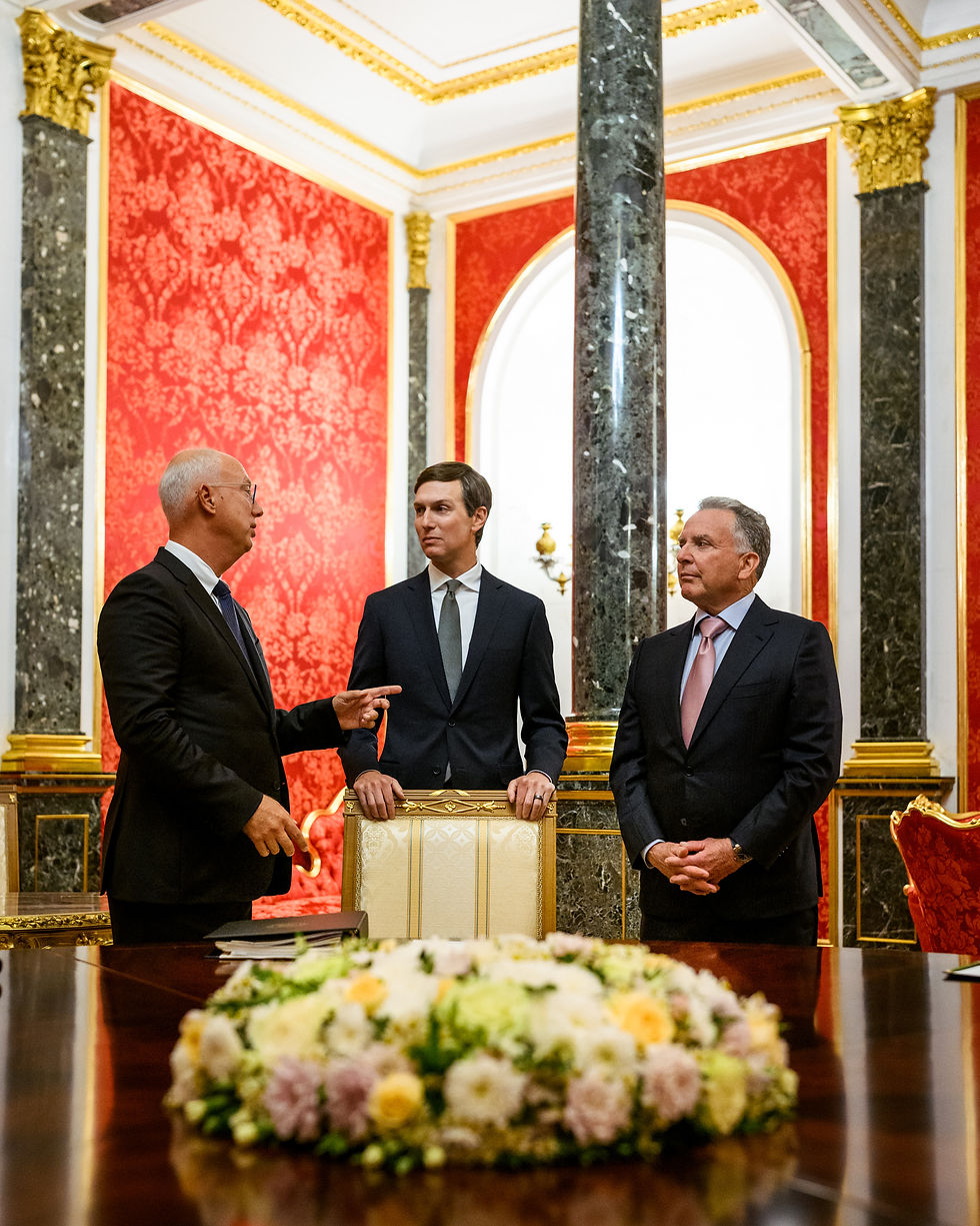 Steve Witkoff en Jared Kushner tijdens een eerder bezoek aan het Kremlin, archieffoto van 5 september 2026